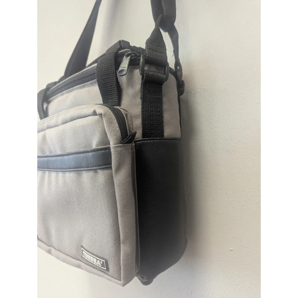 TUNDRA 8–12 Can Soft Cooler Lunch Bag Insulated Portable Camping Gray Black